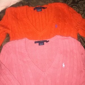 Ralph Lauren Sport V-Neck Sweaters (M)